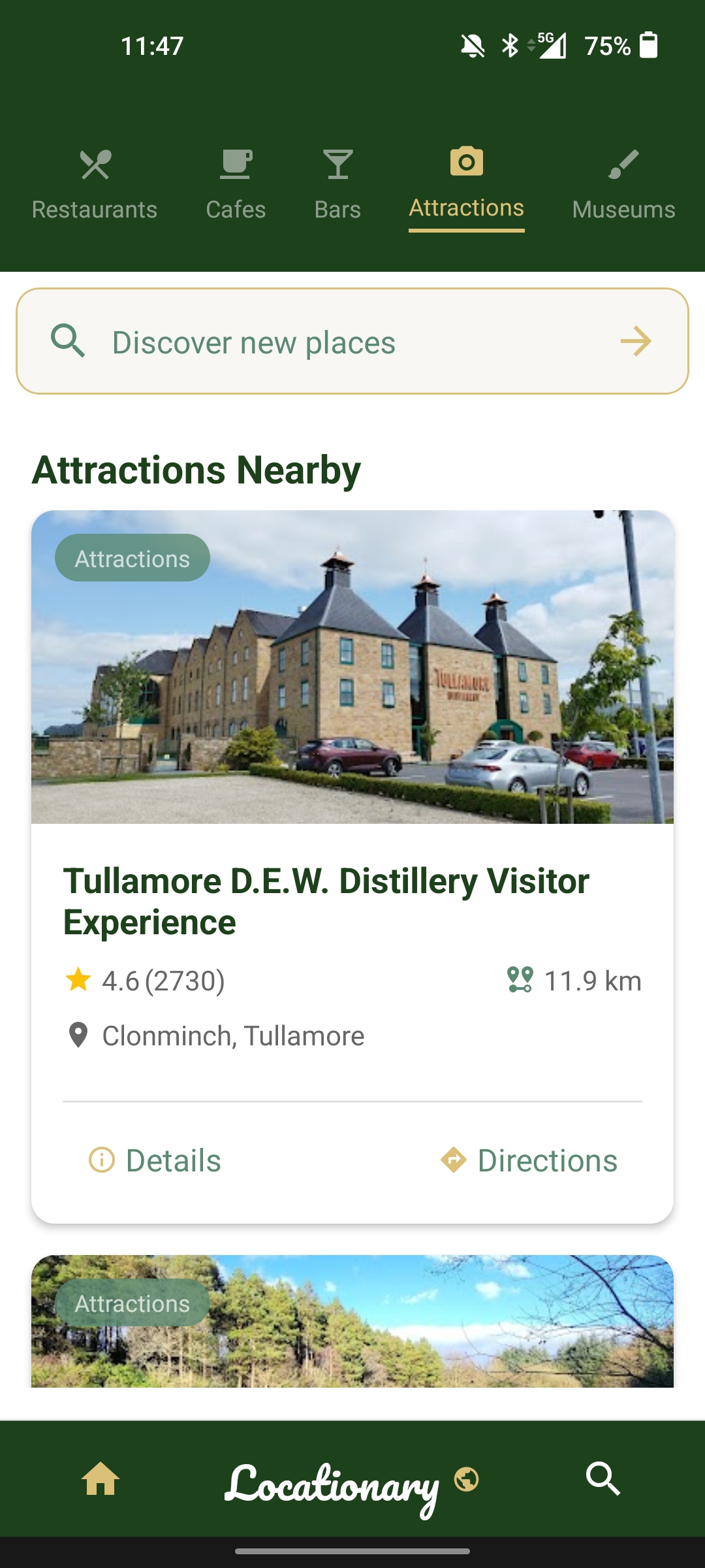 Nearby